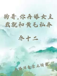 狗哥,你再舔女主我就和黄毛私奔