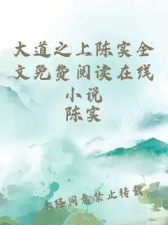 大道之上陈实全文免费阅读在线小说