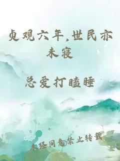 贞观六年,世民亦未寝