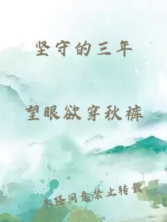 坚守的三年