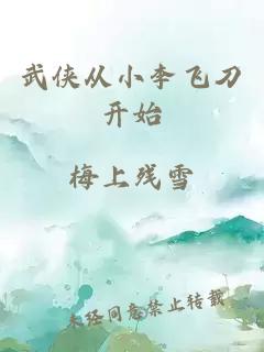 武侠从小李飞刀开始